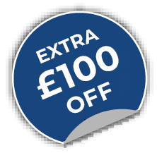 Extra £100 off any new order placed when you book a showroom appointment